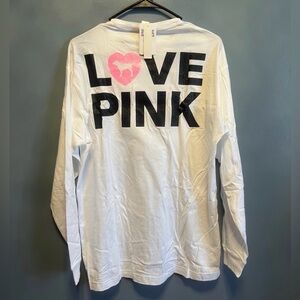 VS Pink Originals Long Sleeve Tee NWT Large